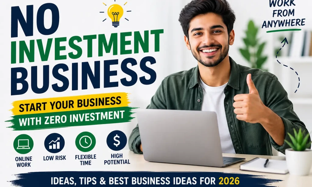 No Investment Business: Best Ways to Start a Business with Zero Money in 2026